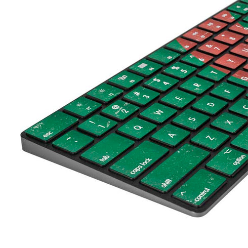 Algeria Flag Distressed Magic Keyboard with Numeric Keypad Skin